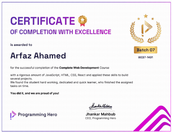 Complete Web Development Course